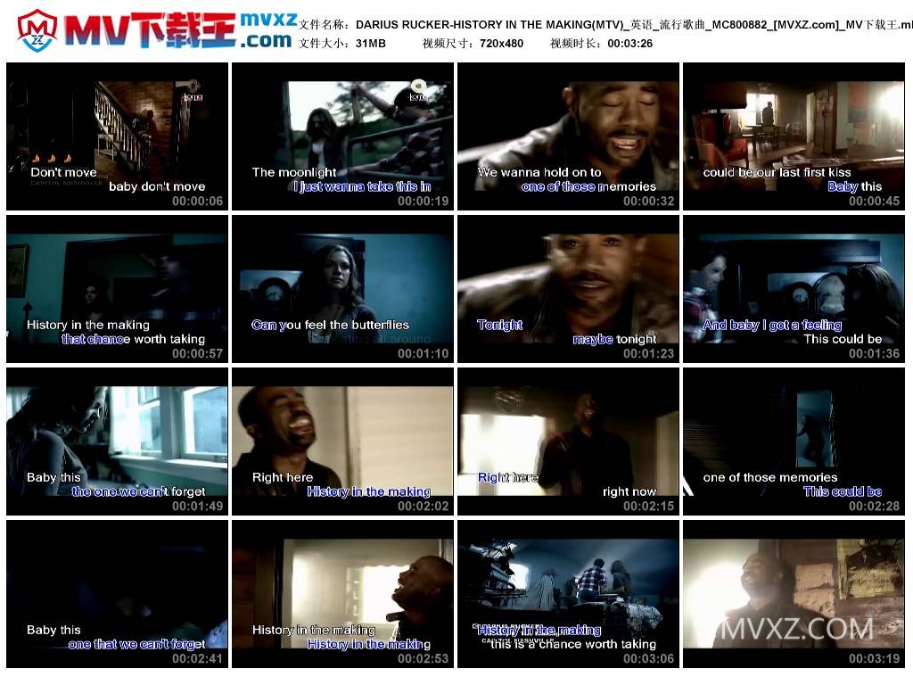 DARIUS RUCKER-HISTORY IN THE MAKING(MTV)_英语_流行歌曲_MC800882